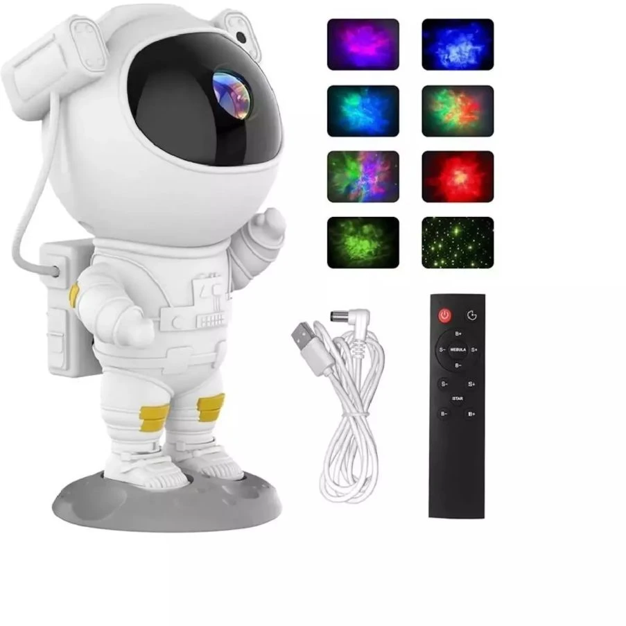 CP Astronautas baltas žvaigždžių projektorius LED Disco