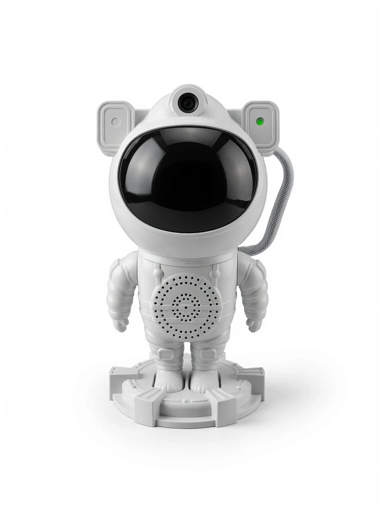 iLike LED Projektorius Astronaut Smart LED Lamp with Bluetooth Speaker RGB Night Light Remote Control 360° Rotating Head Baltas 47521921096 (ILIASBS)