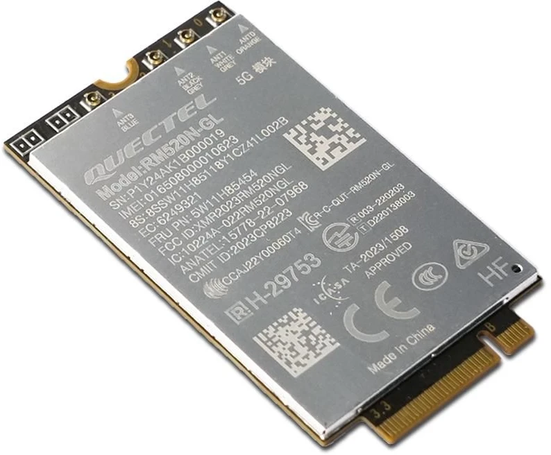 Lenovo ThinkPad Quectel RM520N-GL 5G M.2 WWAN moduliai | 4XC1Q34838
