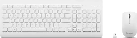 Lenovo | Belaidis rinkinys Klaviatūra ir pelė | 510 | Klaviatūra ir pelė Combo | 2.4 GHz Wireless via Nano USB | Batteries included | English | Baltas