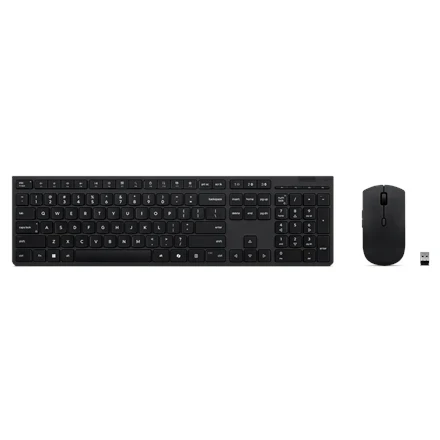 Lenovo Professional Wireless Rechargeable Klaviatūra ir pelė | Klaviatūros ir pelės rinkinys | Wireless | su pele | Bluetooth | US English | Rechargeable professional | Pilkas
