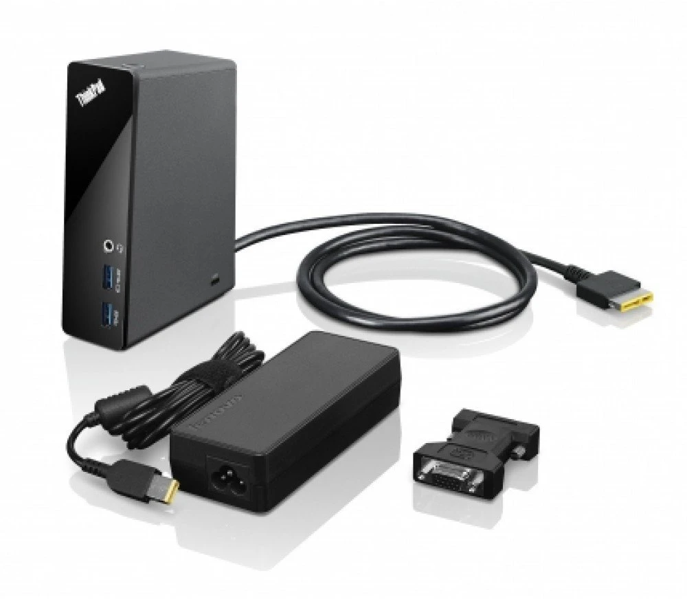 Lenovo ThinkPad OneLink Pro dokas, Laidinis, USB 2.0, 3,5 mm, USB A tipo, 10, 100, 1000 Mbit/s, Juoda