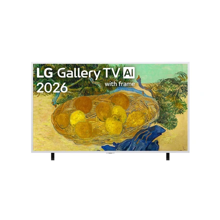 Televizorius LG QNED 4K AI Gallery TV | 55LX7B6LA | 55 | Smart TV | webOS | UHD | Snow Baltas