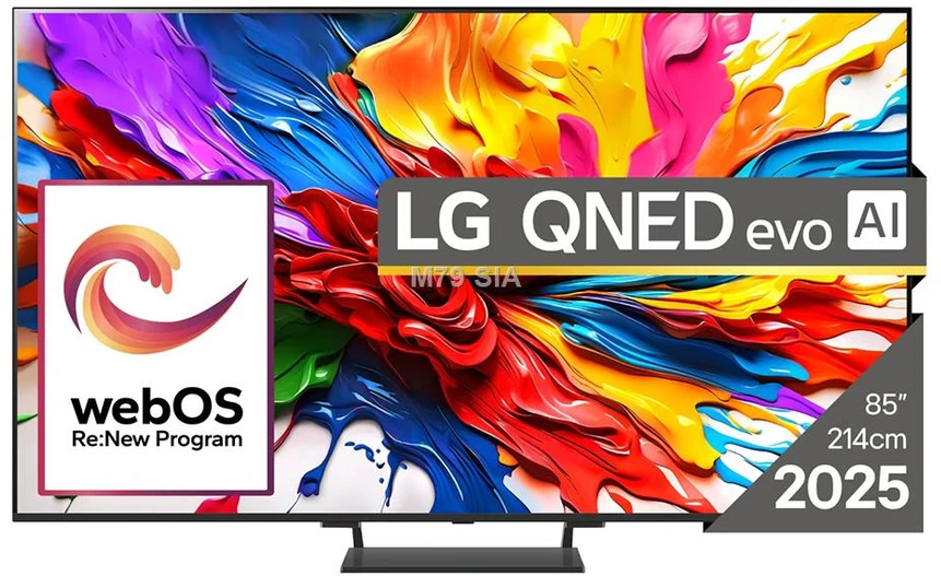 Televizorius LG QNED evo AI 85QNED93A6A 2.16 m (85") 4K Ultra HD Smart TV Wi-Fi Juodas