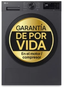 LG džiovyklė | RHX5009TBB | Energijos vartojimo efektyvumo klasė B | Priekinis pakraunamas | 9kg | Šilumos siurblys | LED | 66 cm pločio | Wi-Fi | Matinis juodas