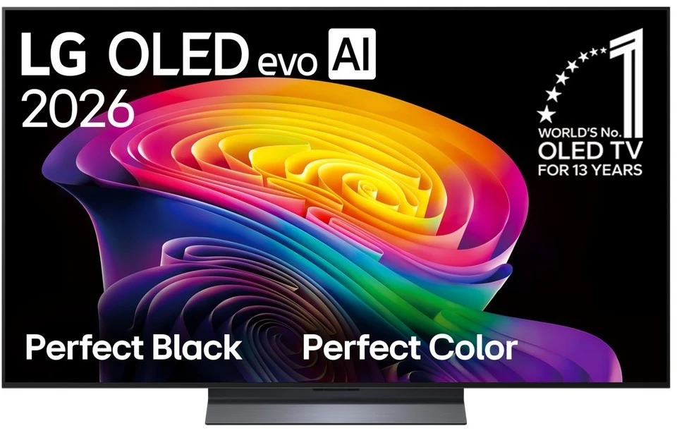 LG OLED 4K evo AI C6 televizorius | OLED55C61LA | 55 | Smart TV | webOS | UHD | Juodos spalvos