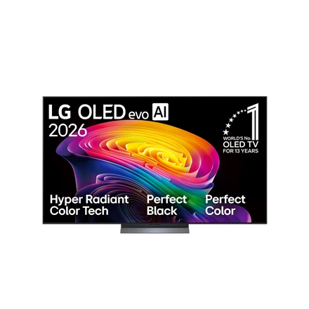 Televizorius LG OLED 4K evo AI C6 TV | OLED77C61LA | 77 | Smart TV | webOS | UHD | Juodas