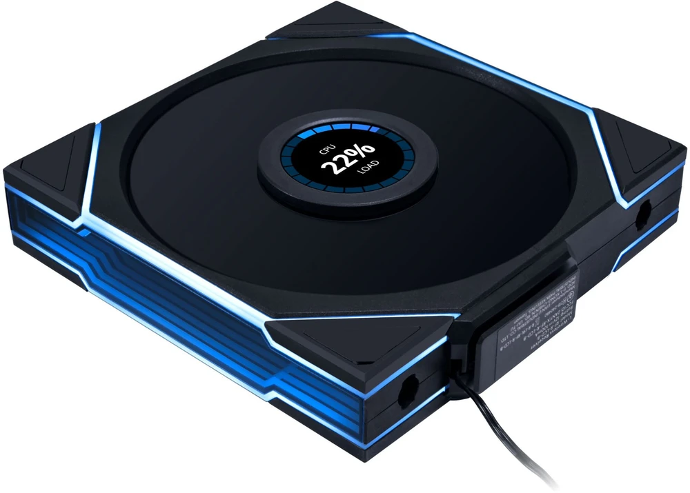 Lian Li UNI FAN TL LCD Wireless korpuso ventiliatorius, ARGB, PWM – 140mm, juodos spalvos