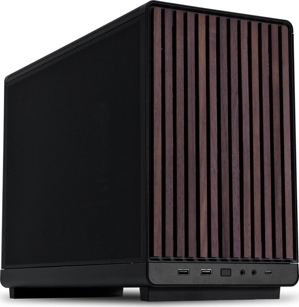 Kompiuterio korpusas Lian Li A3-mATX-WD, Juodos spalvos (Wood Edition Black)