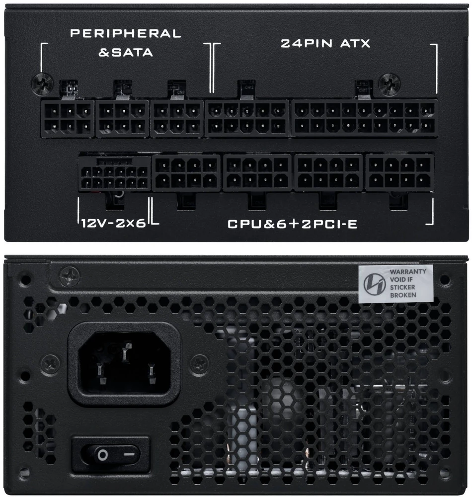 Lian Li SP serijos Platinum 80 PLUS Platinum maitinimo šaltinis, SFX, pilnai modulinis, PCIe 5.1, ATX 3.1 × 1000 vatų, juodas