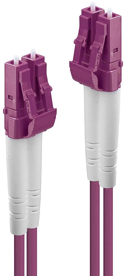 Šviesolaidinis Kabelis - LINDY Šviesolaidinis Kabelis LC/LC OM4, 50/125µm, Multimode, 5 m, Purpurinis