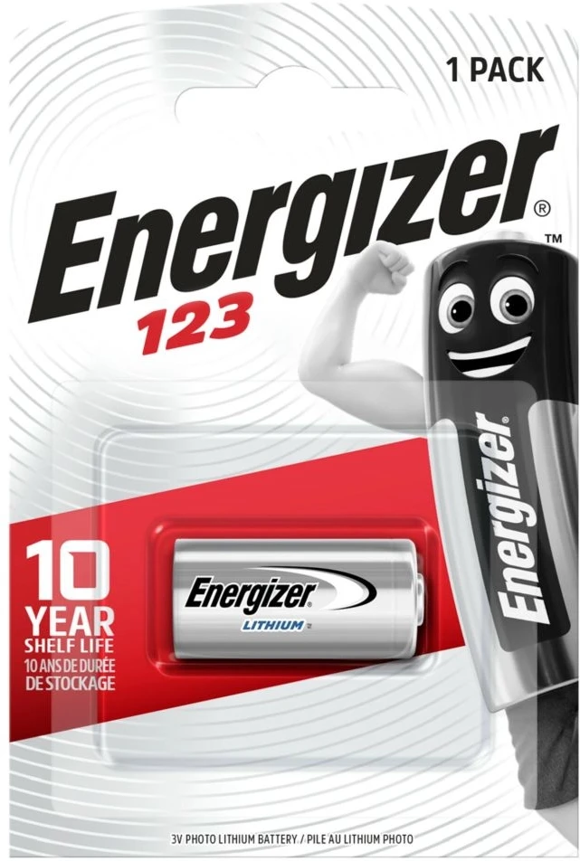 Energizer Energizer 123 Lithium Baterija – 3V – 1.5Ah – Replacement for CR123A DL123A