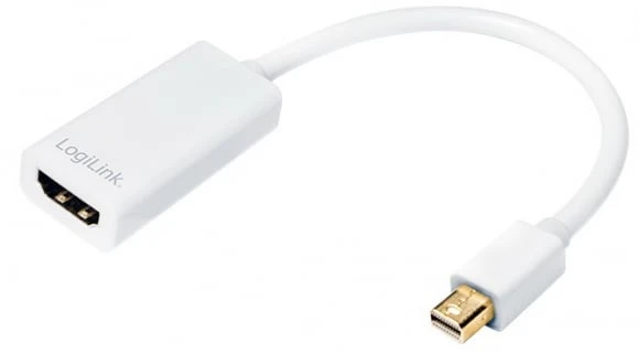 LogiLink Prisijungti | Adapteris Mini DisplayPort prie HDMI su garsu: | Pilkas | Mini DisplayPort | HDMI A | 0,1 m