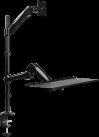 LOGILINK - Sėdimas darbo stoties monitorius stalinis laikiklis, 13-27'', maks. 9kg