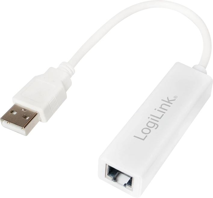 Logilink | Greitas Ethernet USB 2.0 į RJ45 adapteris: | Baltas