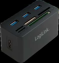 LOGILINK CR0042 LOGILINK – USB 3.0 šakotuvas su „viskas viename“ kortelių skaitytuvu