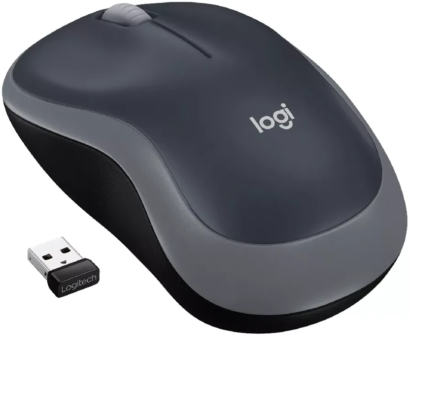 Bevielė pelė Logitech M185 pilka