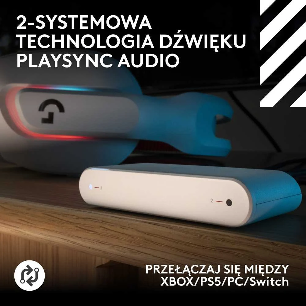 Logitech G Astro A20 X LIGHTSPEED Belaidės Belaidės Žaidimų Ausinės | Baltas