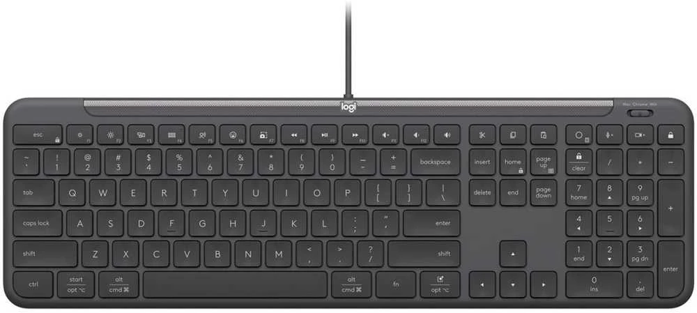 LOGITECH Signature Slim K620 Klaviatūra su laidu verslui - GRAPHITE - US INT'L - USB - N/A - INTNL-973 - USB-C