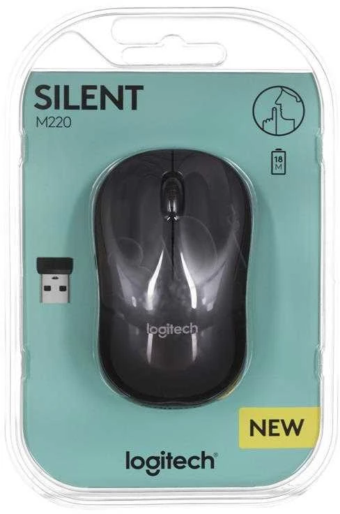 Belaidė pelė LOGITECH M220 Silent Juodai pilka