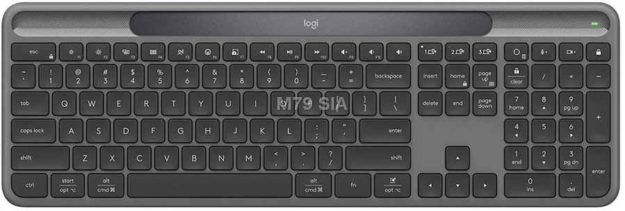 „Logitech“ – „Signature Slim Solar“ + K980 klaviatūra – grafito spalvos (šiaurės šalių)