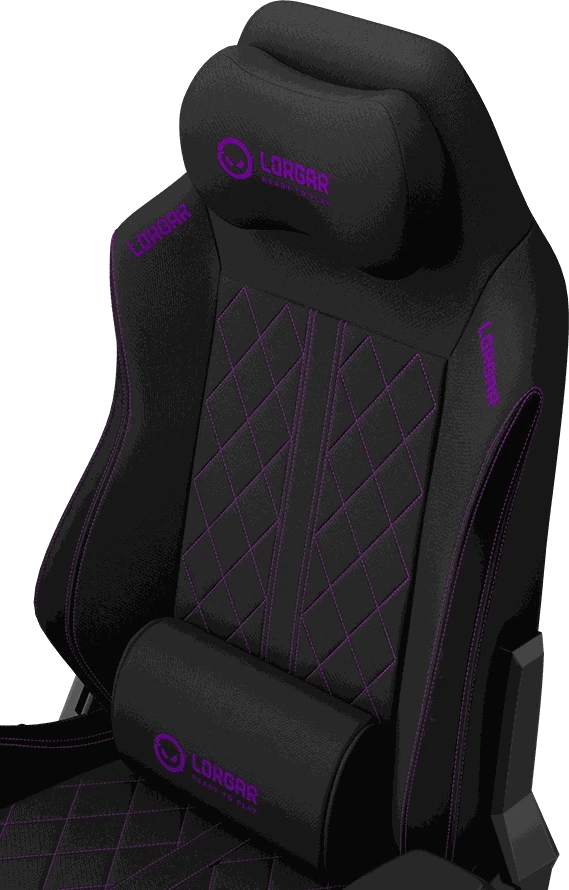 LORGAR CHA41 Fabric pažengusi žaidimų kėdė juoda/violetinė