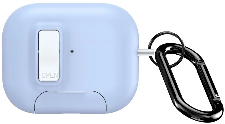 iLike Dėklas słuchawkami Dux Ducis Apple AirPods Pro 3 PECQ Series PC+TPU Cover su karabinu Baltas Mėlyna