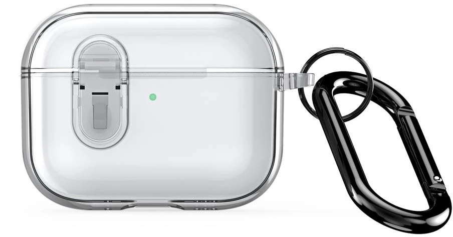 iLike Dux Ducis Dėklas na ausinės Apple AirPods Pro 3 PECL Series PC+TPU Cover su karabinu Clear