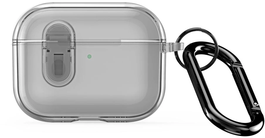 iLike Dėklas do słuchawek Dux Ducis Apple AirPods Pro 3 PECL Series PC+TPU Cover su karabinu Pilkas
