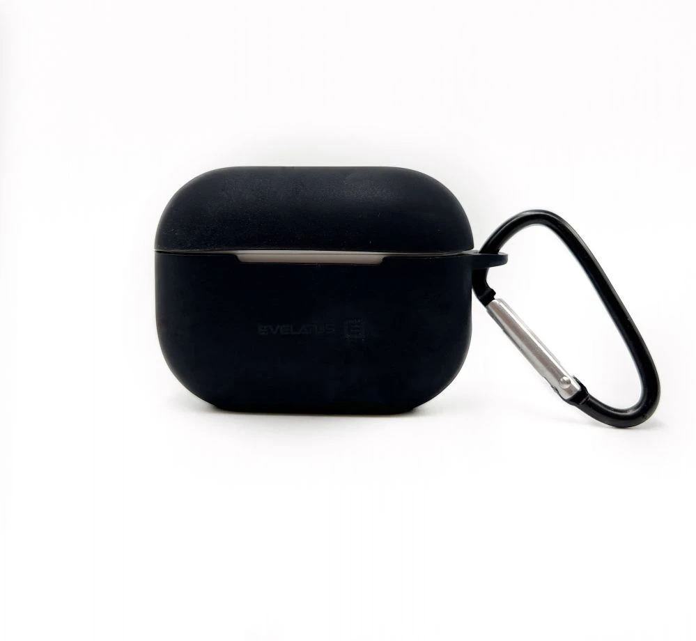 Evelatus Dėklas na ausinės Apple AirPods 3 Silikoninis dėklas Juodas [kod produktu: EVEAPPA3PSBL]