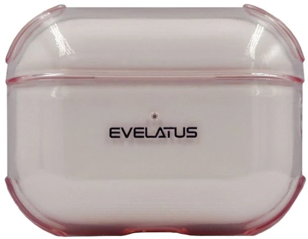 Evelatus Dėklas na ausinės Apple AirPods Pro TPU apsauginis dėklas permatomas Rožinė EVEAIRPPRTPCTP