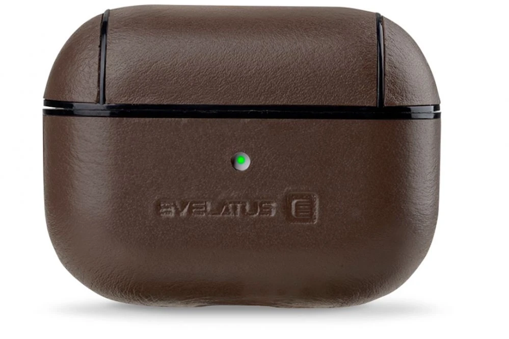 Evelatus Dėklas do słuchawek Apple AirPods Pro Leather apsauginis dėklas Brown ELCAPPDBK