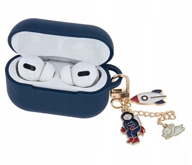 Slowmoose Telforceone Dėklas Airpods Pro 2 tamsiai mėlynas su pakabuku