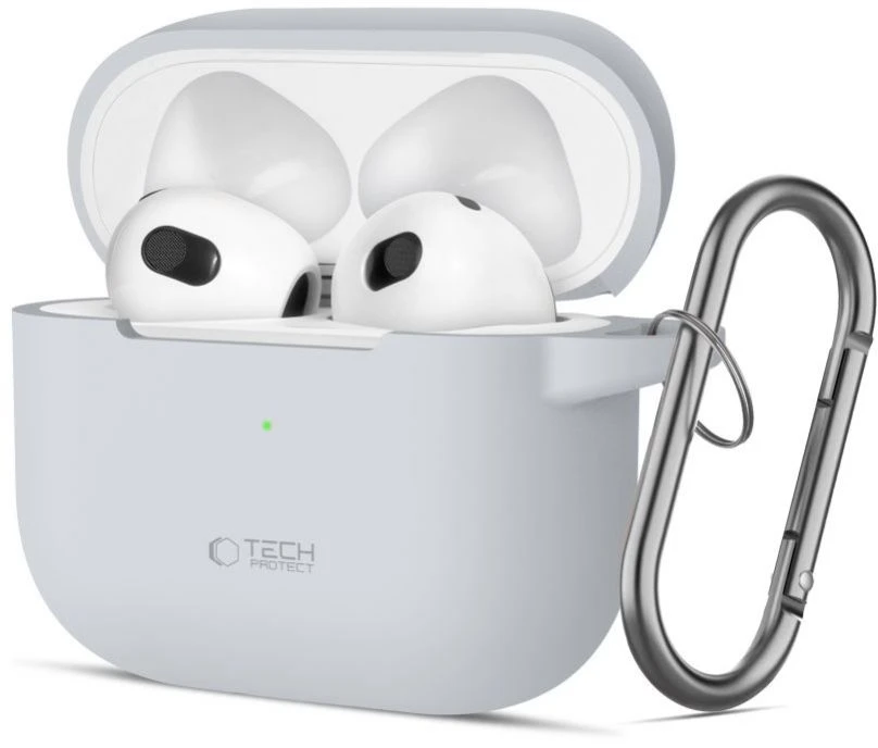 Apple AirPods 3 Tech-Protect silikoninis Crayon dėklas ausinėms pilkos spalvos