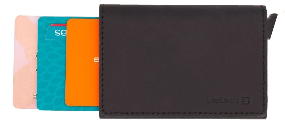 Evelatus Universal Leather Wallet LEW01 Juodas