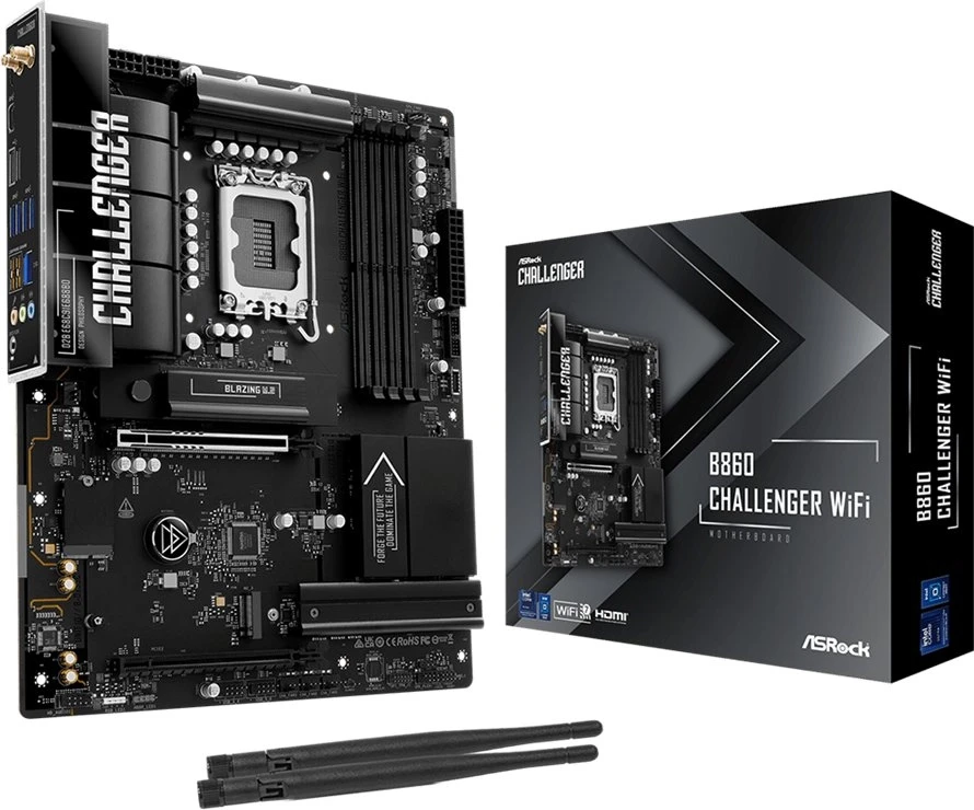 Pagrindinė plokštė Asrock B860 CHALLENGER WIFI motherboard
