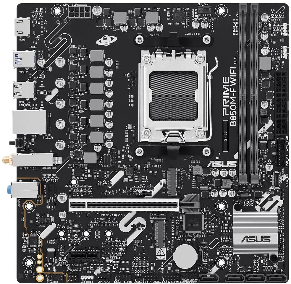 Pagrindinė plokštė ASUS PRIME B850M-F WIFI (AM5) (D)