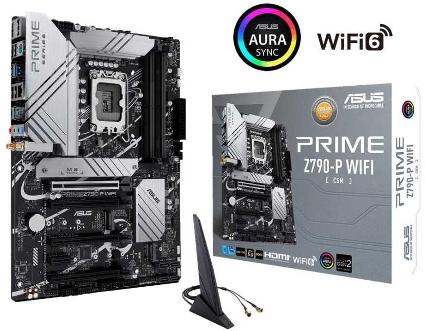 Pagrindinė plokštė ASUS PRIME Z790-P WIFI, LGA 1700, ATX, DDR5