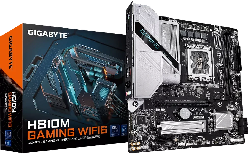 Pagrindinė plokštė GIGABYTE H810M GAMING WIFI6 LGA1851 MB
