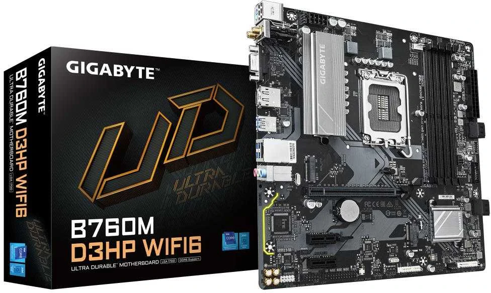Pagrindinė plokštė GIGABYTE B760M D3HP WIFI6 LGA1700 MB