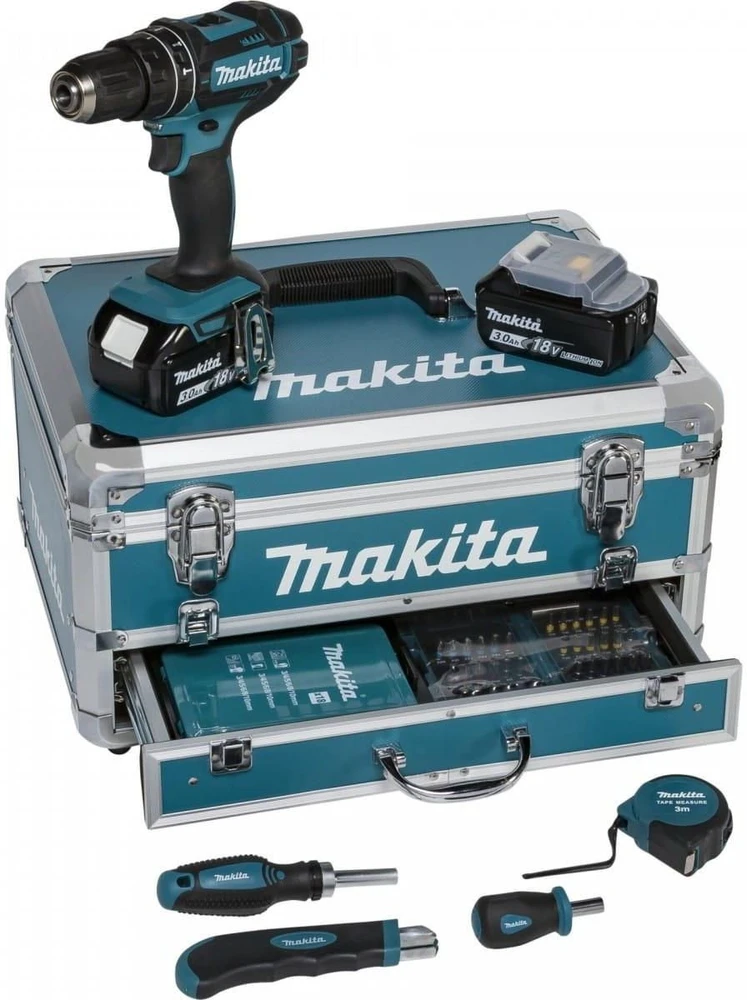 Makita DHP482RFX9 akumuliatorinis kombinuotas gręžtuvas