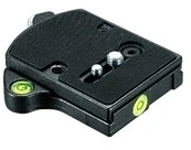 Manfrotto 394 Quick Adaptor "Low Profile" tripod Juodas