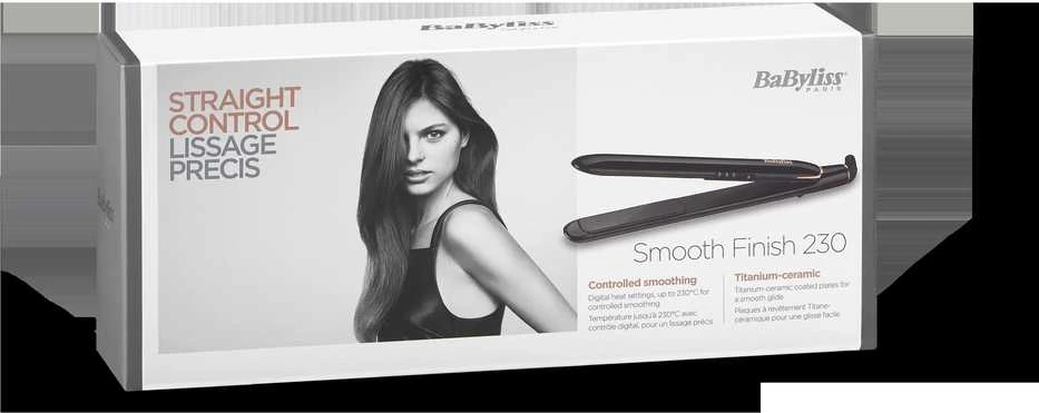 BaByliss ST250E plaukų formavimo šukos Tiesinimo žnyplės Šiltas Juoda 2 m