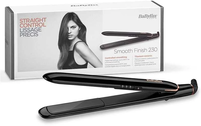 BaByliss ST250E plaukų formavimo šukos Tiesinimo žnyplės Šiltas Juoda 2 m