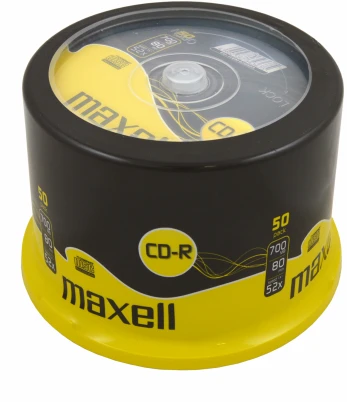 CD-R diskai MAXELL, 700MB, 52X, 80min., 50 vnt., rietuvėje