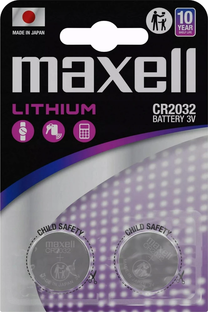 MAXELL CR2032 specializuotos baterijos 2 vnt.