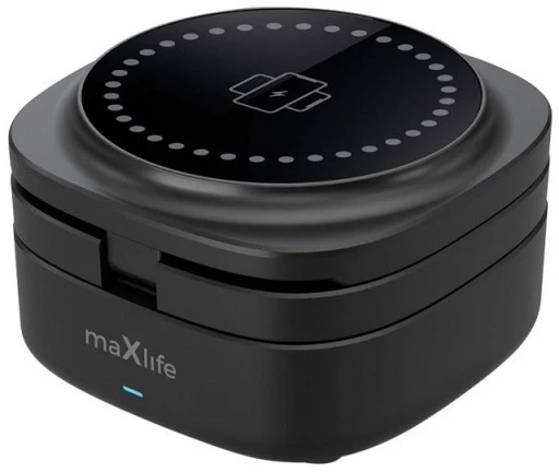 Maxlife MXWC-06 magnetinis belaidis įkroviklis 15W juodos spalvos 3in1