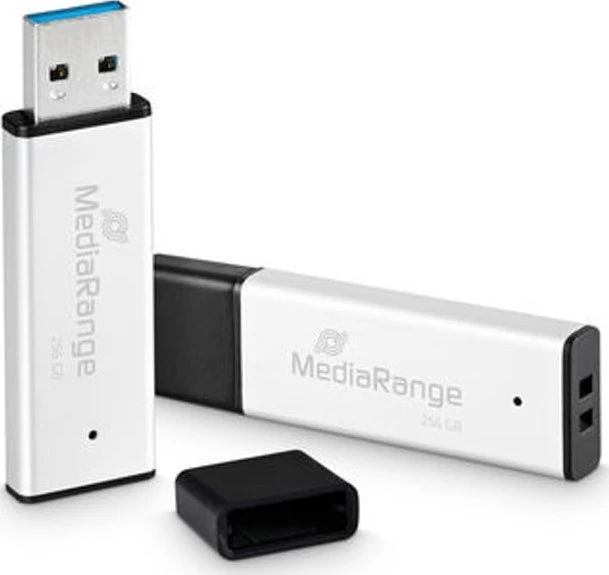MediaRange USB-Stick USB 3.0 didelio našumo 256GB aliuminio