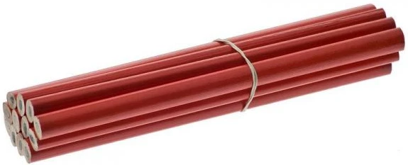 Mega Pieštukas Statybinis 180mm Pilkas 12 vnt.