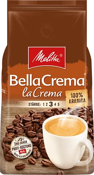 MELITTA BellaCrema LaCrema 1kg. Kavos pupelės
